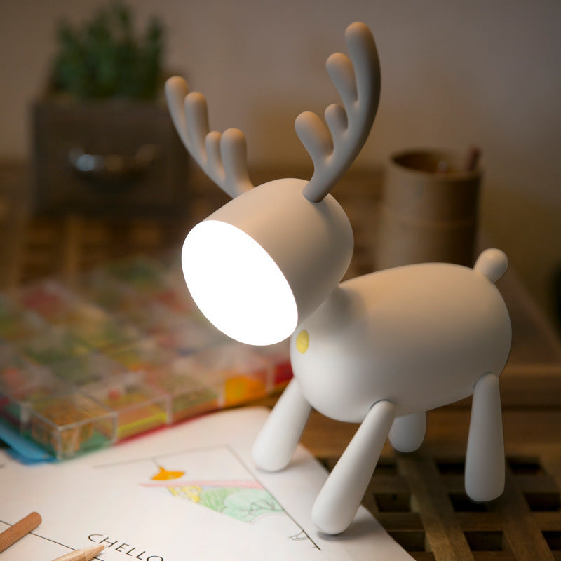 Reindeer Eye Protection Bedside Table Lamp