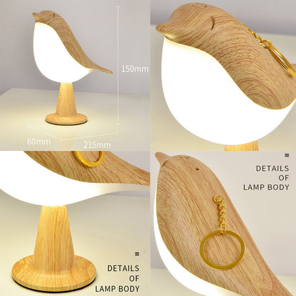 Wooden Magpie Bird LED Aromatherapy Night Light