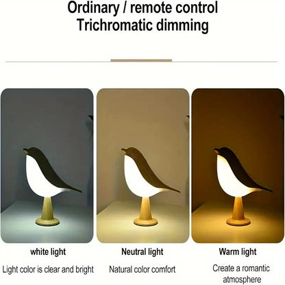 Wooden Magpie Bird LED Aromatherapy Night Light